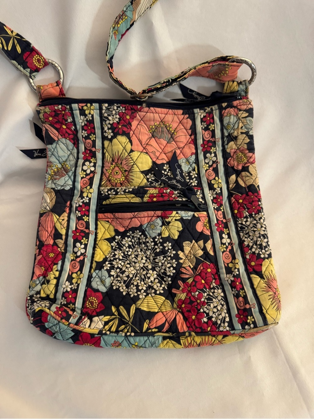 Vera Bradley HAPPY SNAILS Retired Crossbody Hipster shoulder bag
Purse